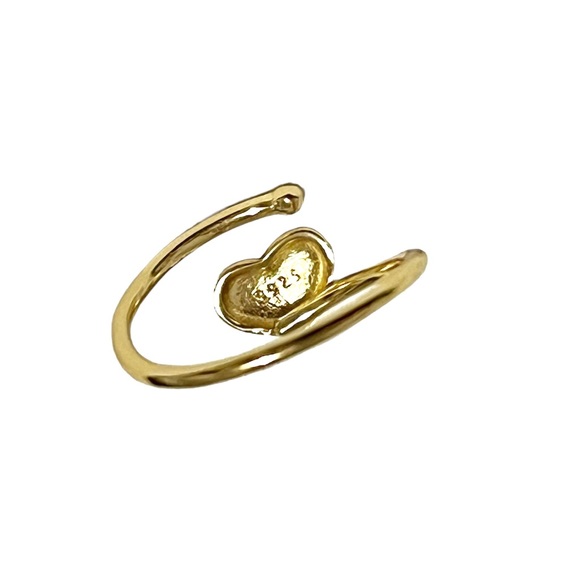 925 Sterling Silver Heart Ring - Picture 3 of 5
